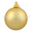 Набор новогодних шаров, 4 шт, цвет: золотистый Новогодняя продукция Mister Christmas 2009 г ; Упаковка: пластиковая коробка инфо 13888f.